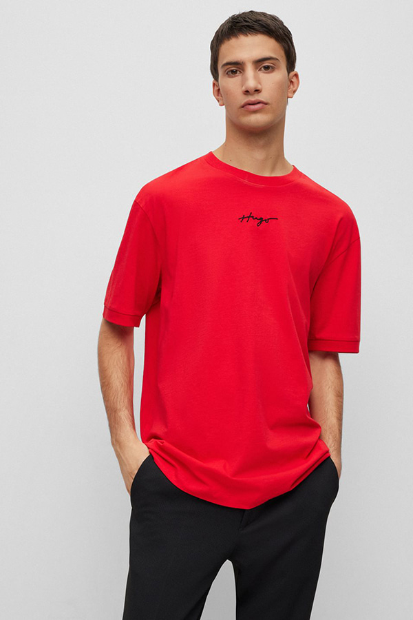 T-SHIRT HUGO - 693 RED